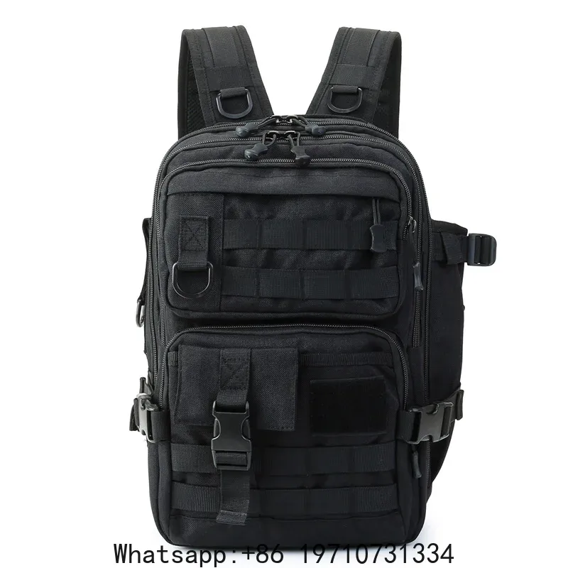 Outdoor Hunting Bag - 1000D防水バックパックタックル収納バッグ、ダブルショルダースリングバッグ、アウトドアフィッシング、ハンティング、ハイキング用