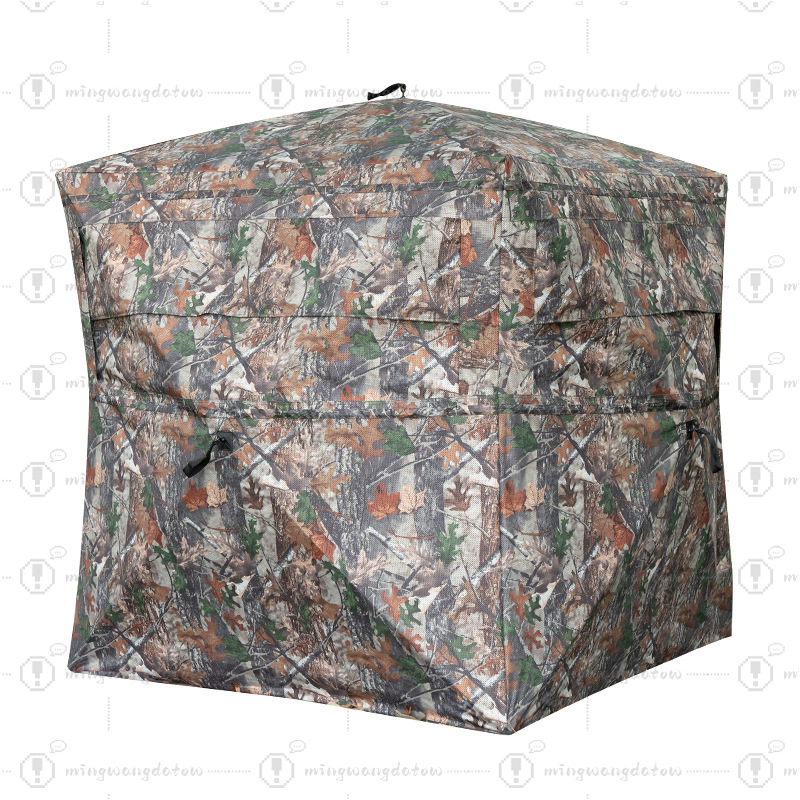 Outdoor Hunting Blinds - 屋外キャンプ用迷彩隠蔽テント270 ° ワンウェイシースルーブラインド（鳥観察・複数人狩猟用）