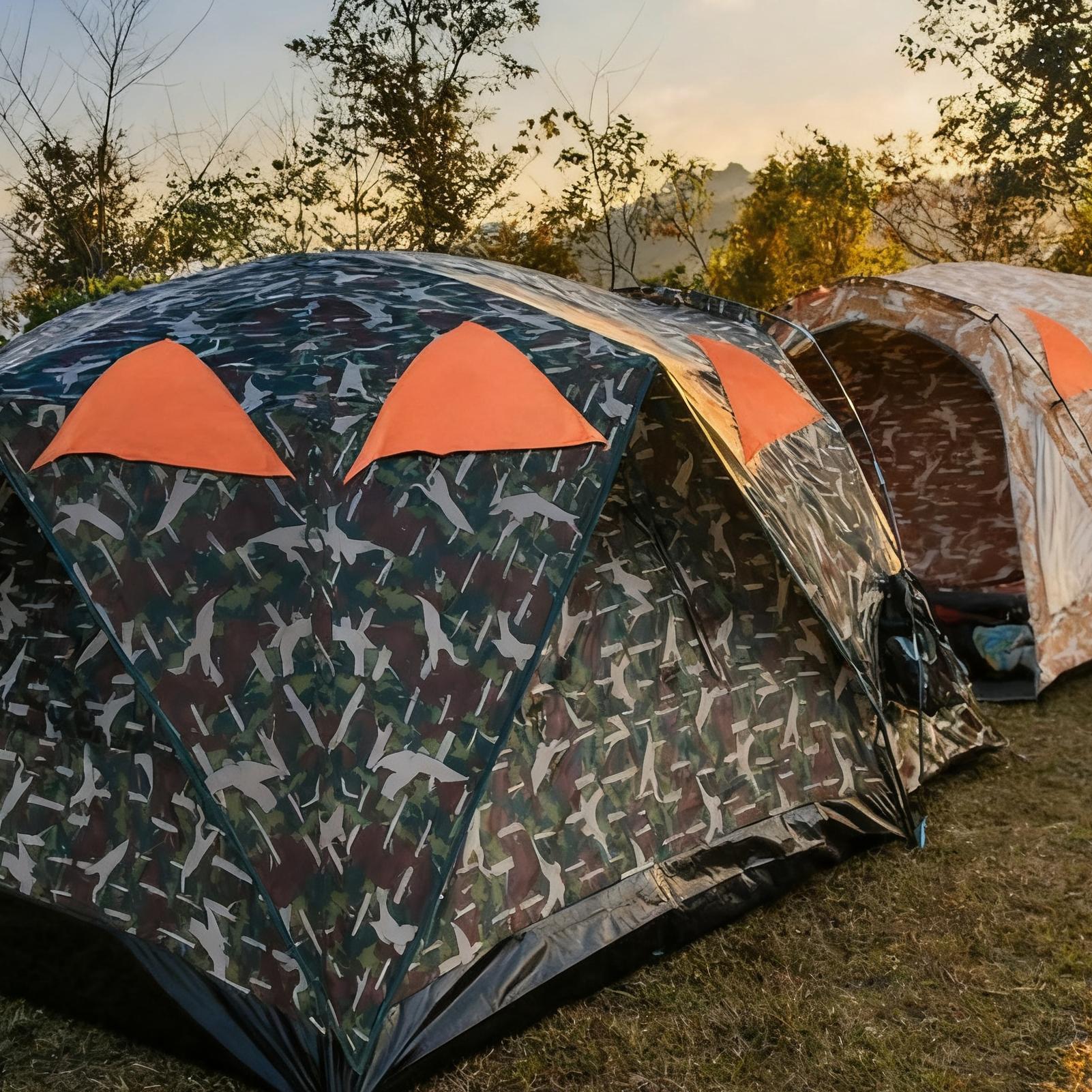 Outdoor Hunting Blinds - ブレイズオレンジ ブラインドパネル 磁気ハンティングアクセサリー 4個入り マグネット ブレイズセーフティパネル