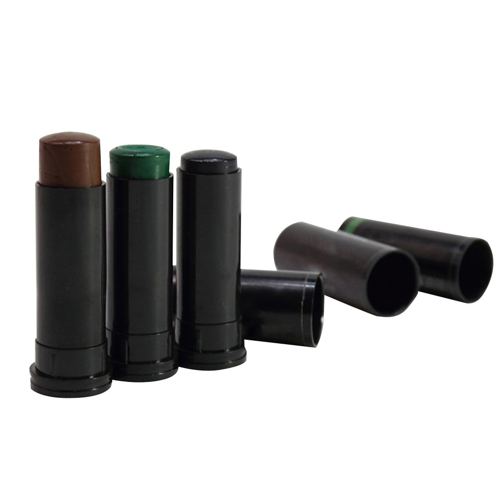Camo Face Paint - 3本入りカモフラージュフェイスペイントスティックキット プレミアム肌に優しい無臭 汗や雨に強い ハンティング、ミリタリーロールプレイ、カモフラージュ用