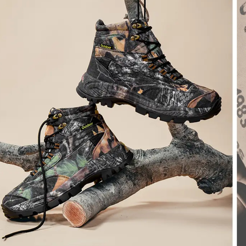 Hunting Outdoor Stores - メンズハイトップ迷彩ハンティングブーツ通気性スポーツシューズアウトドアハイキング耐摩耗性防水登山ブーツ