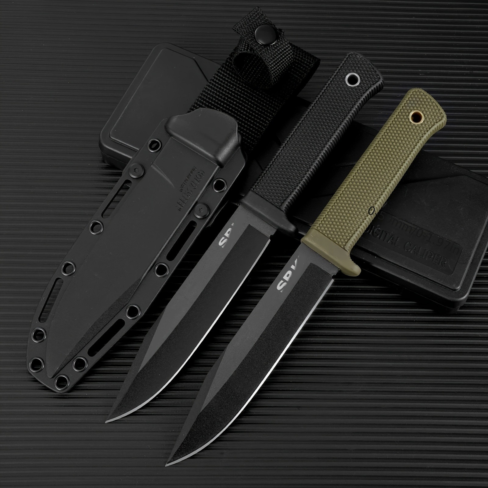 Hunting Outdoor Edge Knives - 新しい固定刃アウトドア高硬度ストレートエッジキャンプナイフ、プレミアムEDCサバイバルナイフ、狩猟やハイキング用フルーツナイフ