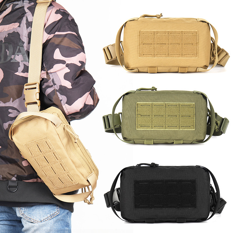 Outdoor Hunting Bag - ナイロンスポーツウエストバッグ,モールポーチ,3ピースチェストバッグ,アウトドアツール,ハンティング,キャンプ,ハイキング用ショルダーバッグ,1000D