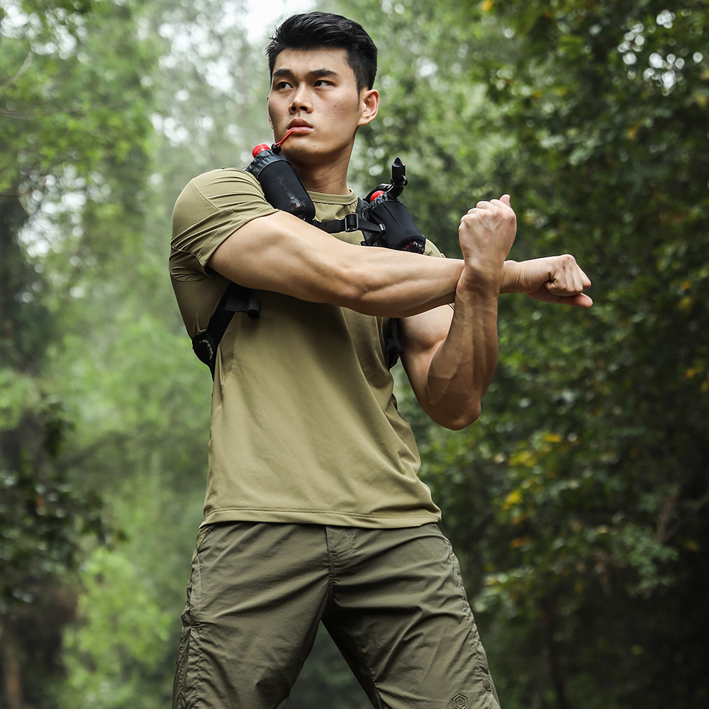 Outdoor Hunting T Shirts - Emersongear ブルーラベル タイド機能 スポーツ Tシャツ シャツ