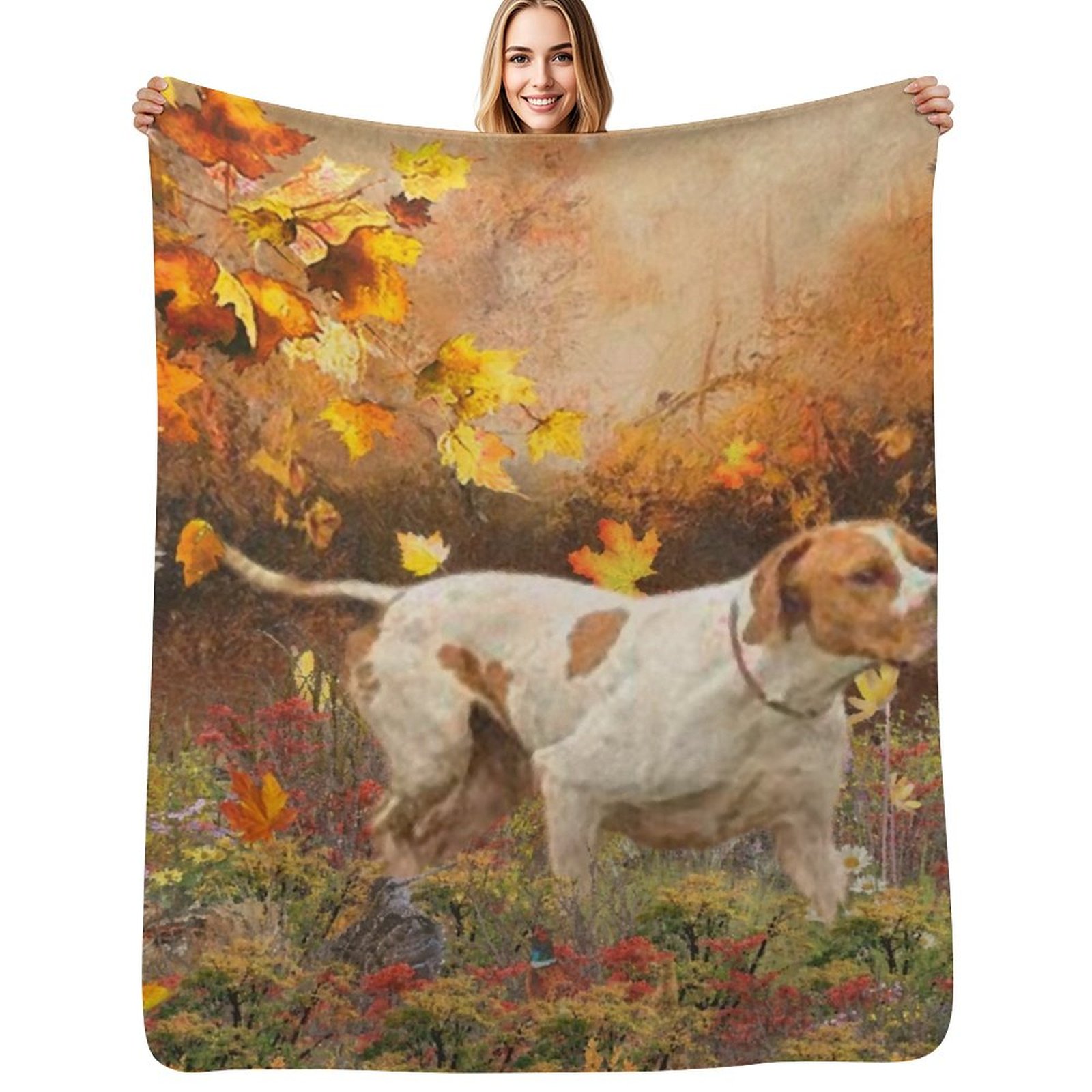 Outdoor Hunting Blanket - イングリッシュポインターハンツスローブランケット折りたたみ式ソフト暖かいブランケット屋外用