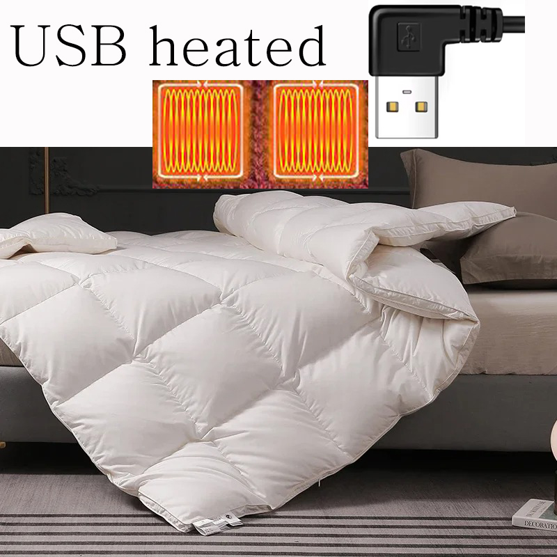 Outdoor Hunting Blanket - ダウンキャンプブランケット USB加熱式ウェアラブル キャンプ ホーム ソファ オフィス