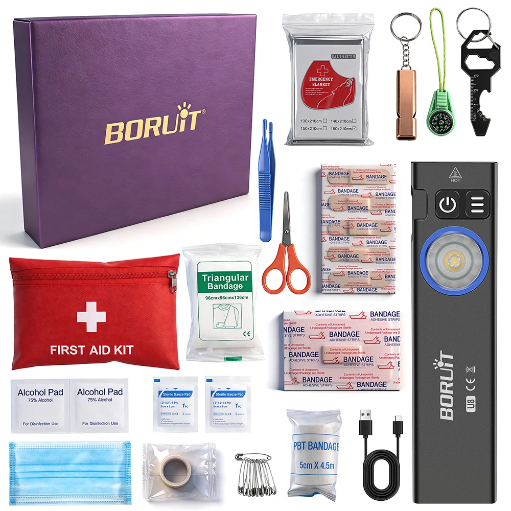 Outdoor Hunting Blanket - Boruit U8 屋外懐中電灯 IP67 防水 TYPE-C