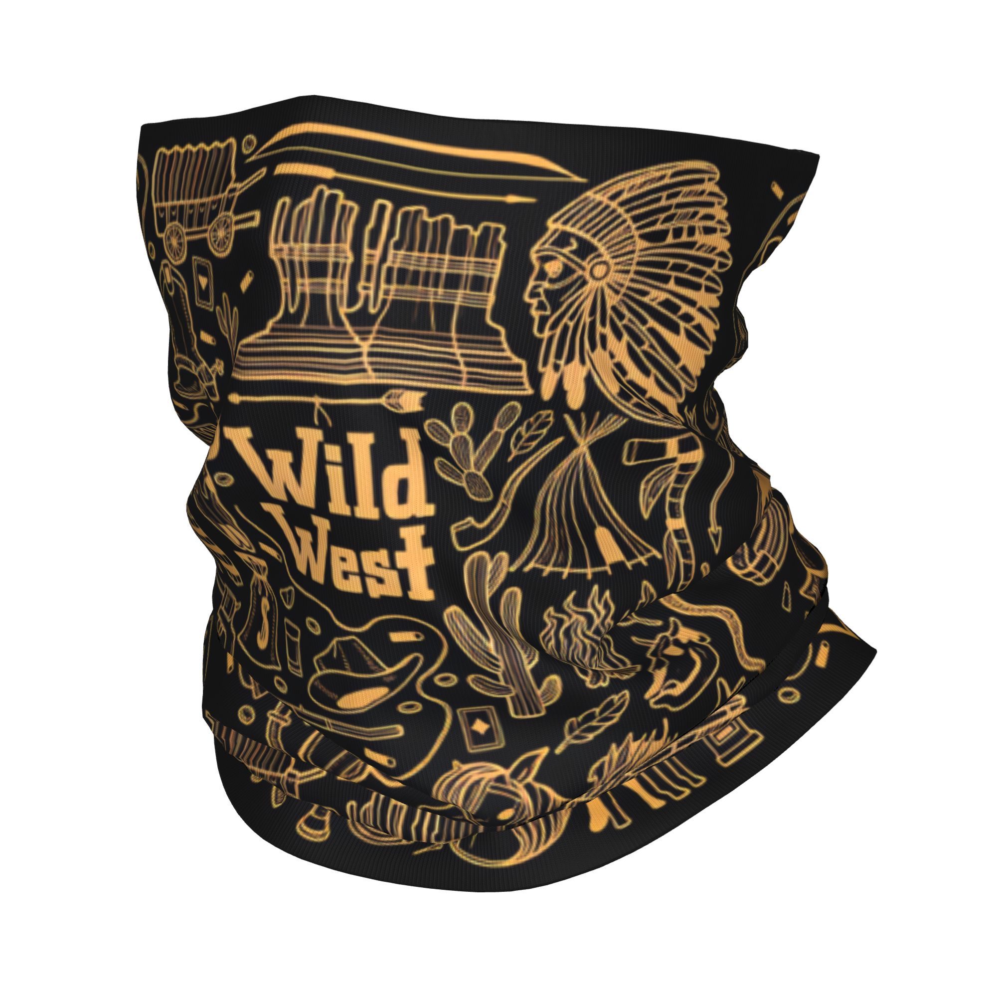 Wildman Hunting & Outdoor Photos - アウトドアスポーツバラクラバワイルドウェストラインプリントサイクリングマスクソフト暖かい戦術マスク面白い狩猟釣り保護ネックゲイター