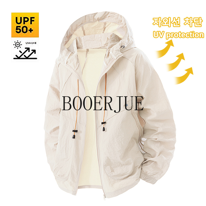 Men'S Outdoor Hunting Jacket - アウトドアスポーツコート抗 UV ウインドブレーカー夏メンズハイキングジャケット防水速乾キャンプ狩猟服日焼け防止
