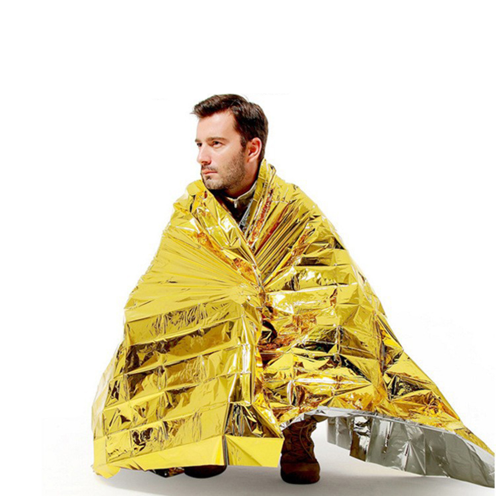 Outdoor Hunting Blanket - フォイルサバイバル救急キット 軽量防水シェルターブランケット 断熱材 ハイキング用 アウトドア用 旅行用