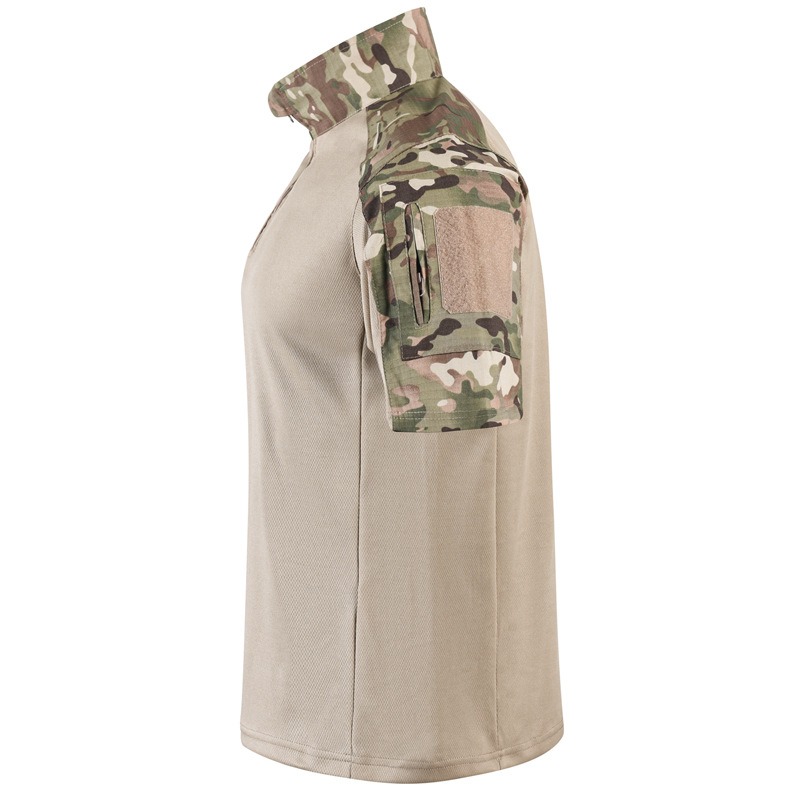 メンズ夏迷彩戦術シャツ半袖速乾戦闘 Tシャツ男性の軍 Tシャ - Outdoor Hunting T Shirts のレビューと価格