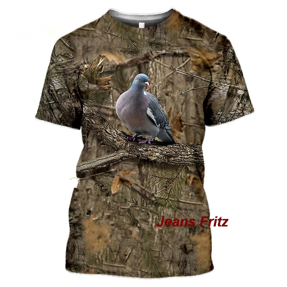 メンズ半袖Tシャツ,カモフラージュ,動物,野生,3D,夏,レ - Wildman Hunting & Outdoor Photos のレビューと価格