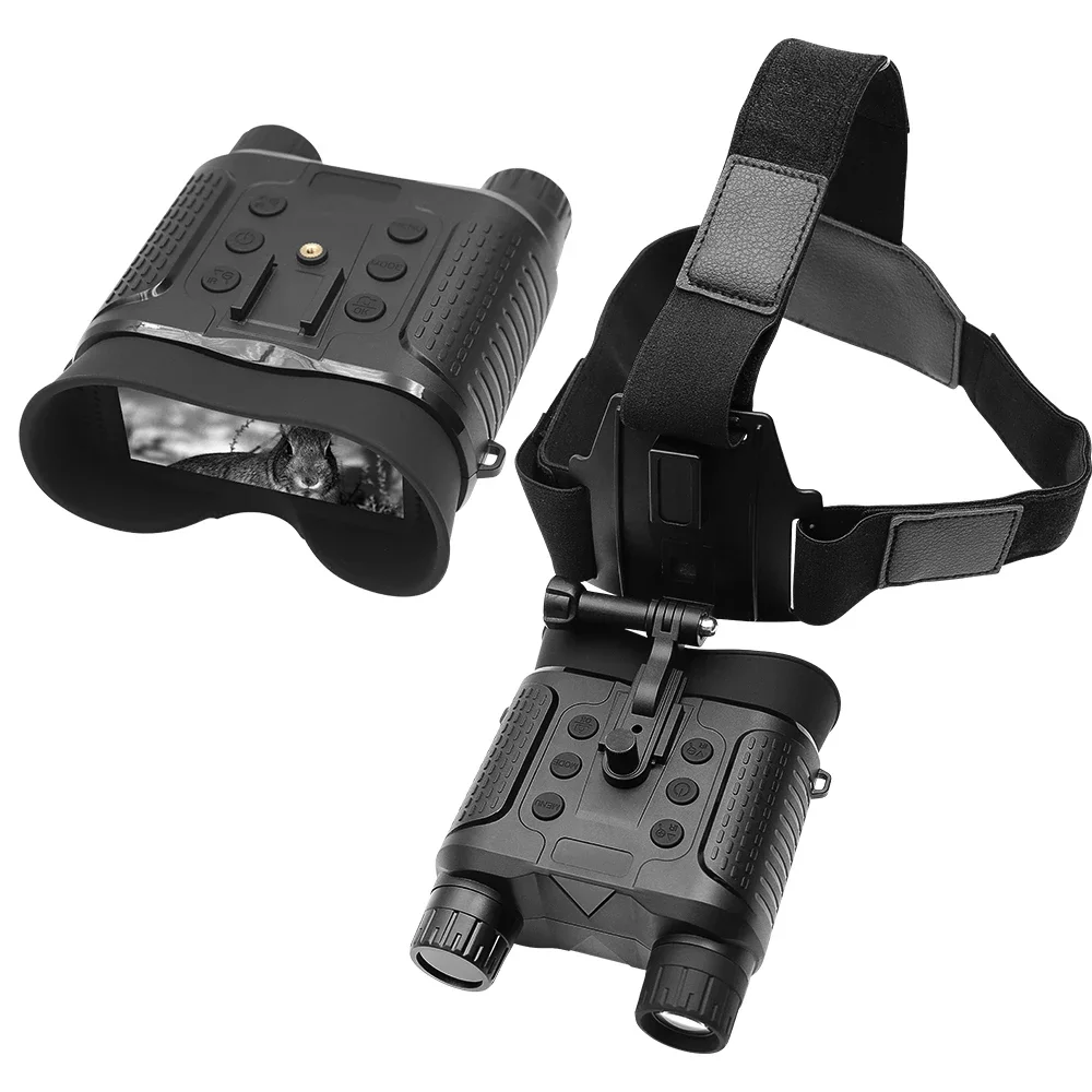 屋外用ヘッドマウント双眼鏡赤外線暗視装置 IP54防水 4K - Outdoor Hunting Pictures のレビューと価格