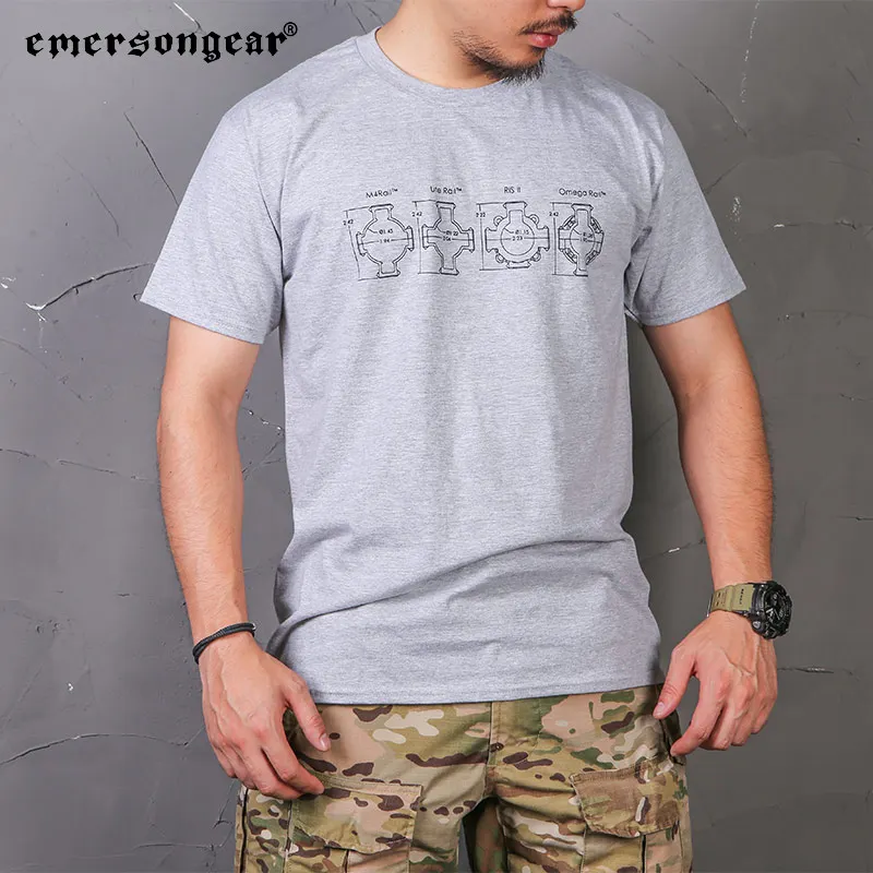 エマーソニア-タクティカルカルカルチャーTシャツ,スポーツ, - Outdoor Hunting T Shirts のレビューと価格