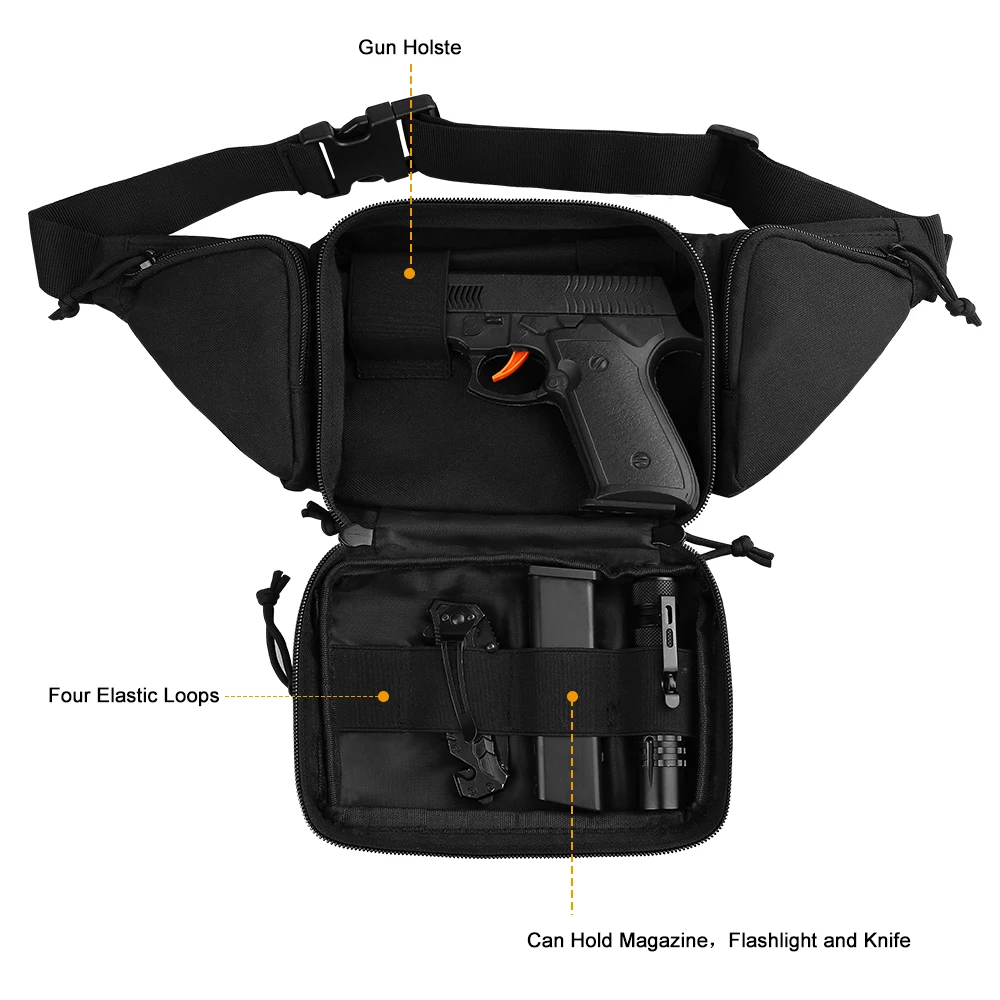 狩猟用ウエストバッグ メンズ タクティカル ファニーパック  - Outdoor Hunting Bag のレビューと価格