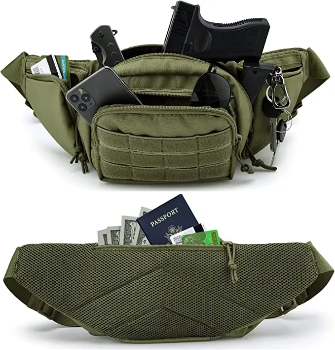 狩猟用ウエストバッグ メンズ タクティカル ファニーパック  - Outdoor Hunting Bag のレビューと価格