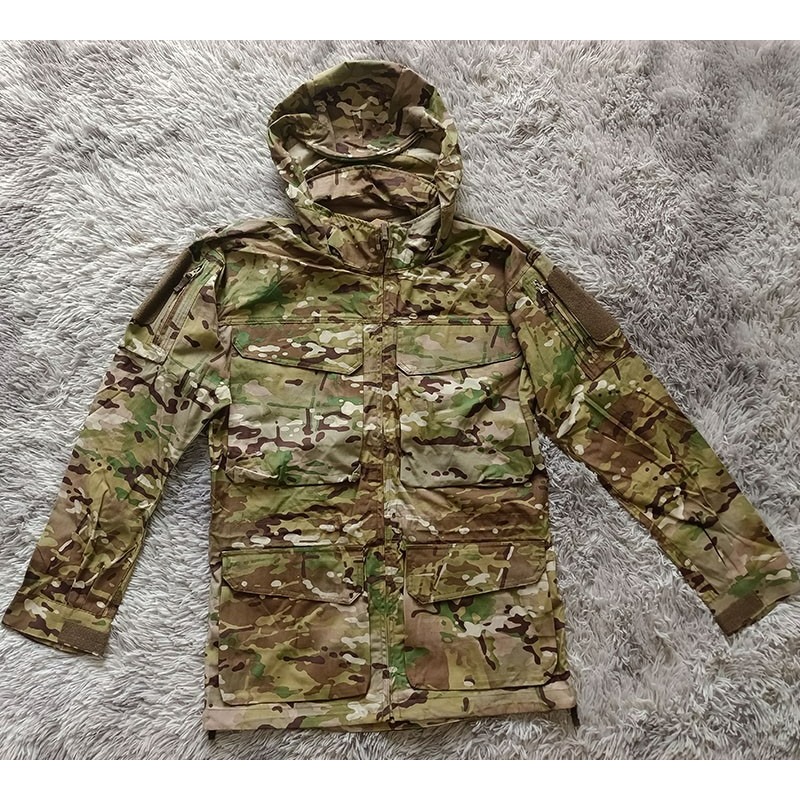 メンズタクティカルジャケットルーズカジュアルマルチポケットア - Outdoor Hunting Coat のレビューと価格