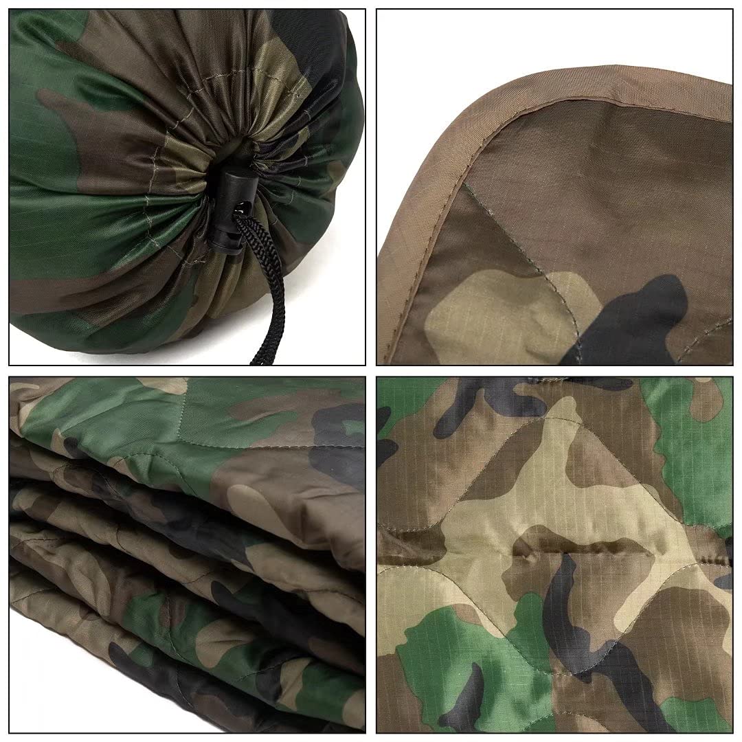 Camo Woobie軍用超軽量キャンプ布団旅行アウトドア迷 - Outdoor Hunting Blanket のレビューと価格