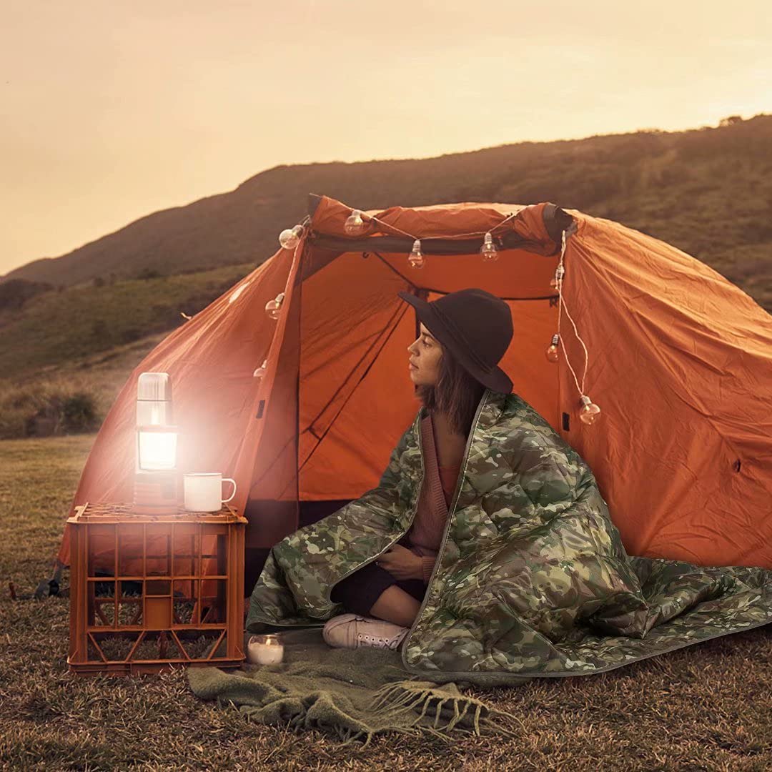 Camo Woobie軍用超軽量キャンプ布団旅行アウトドア迷 - Outdoor Hunting Blanket のレビューと価格