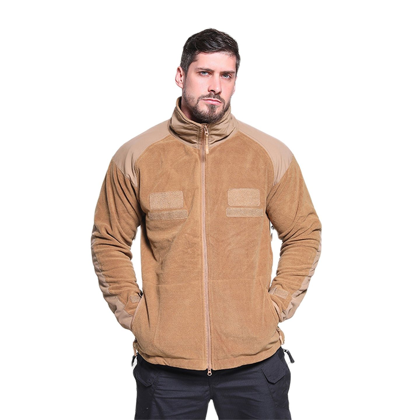 ポーラーフリースハンティングジャケット,メンズハイキングコー - Outdoor Hunting Coat のレビューと価格