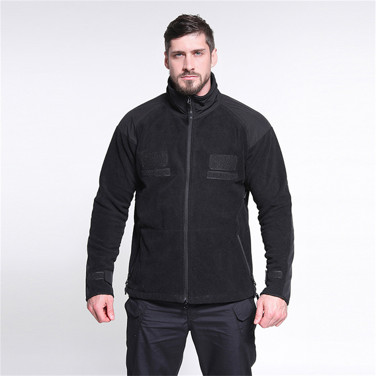 ポーラーフリースハンティングジャケット,メンズハイキングコー - Outdoor Hunting Coat のレビューと価格