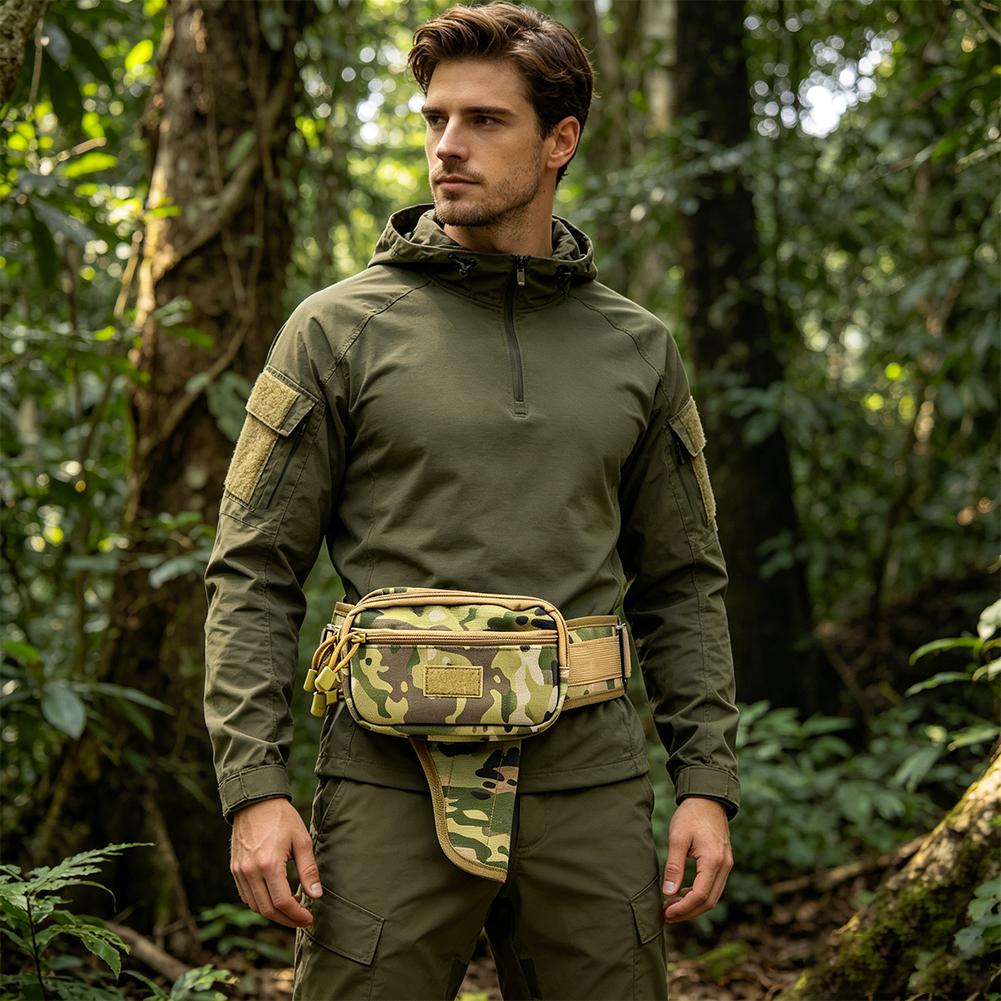 迷彩防水タクティカルウエストパック、男性用調節可能な多機能ユ - Outdoor Hunting Bag のレビューと価格