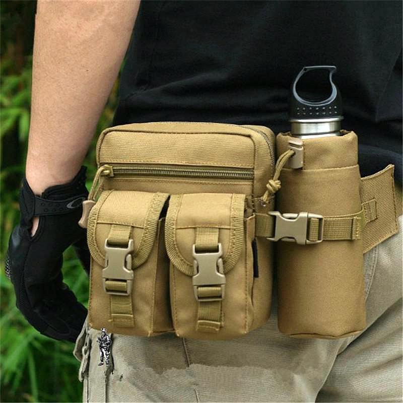1Pc 戦術的な男性ウエストパックナイロンハイキングウォータ - Outdoor Hunting Bag のレビューと価格