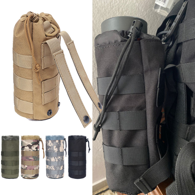 戦術的なモール水ボトルバッグポーチホルダー屋外旅行キャンプハ - Outdoor Hunting Pictures のレビューと価格