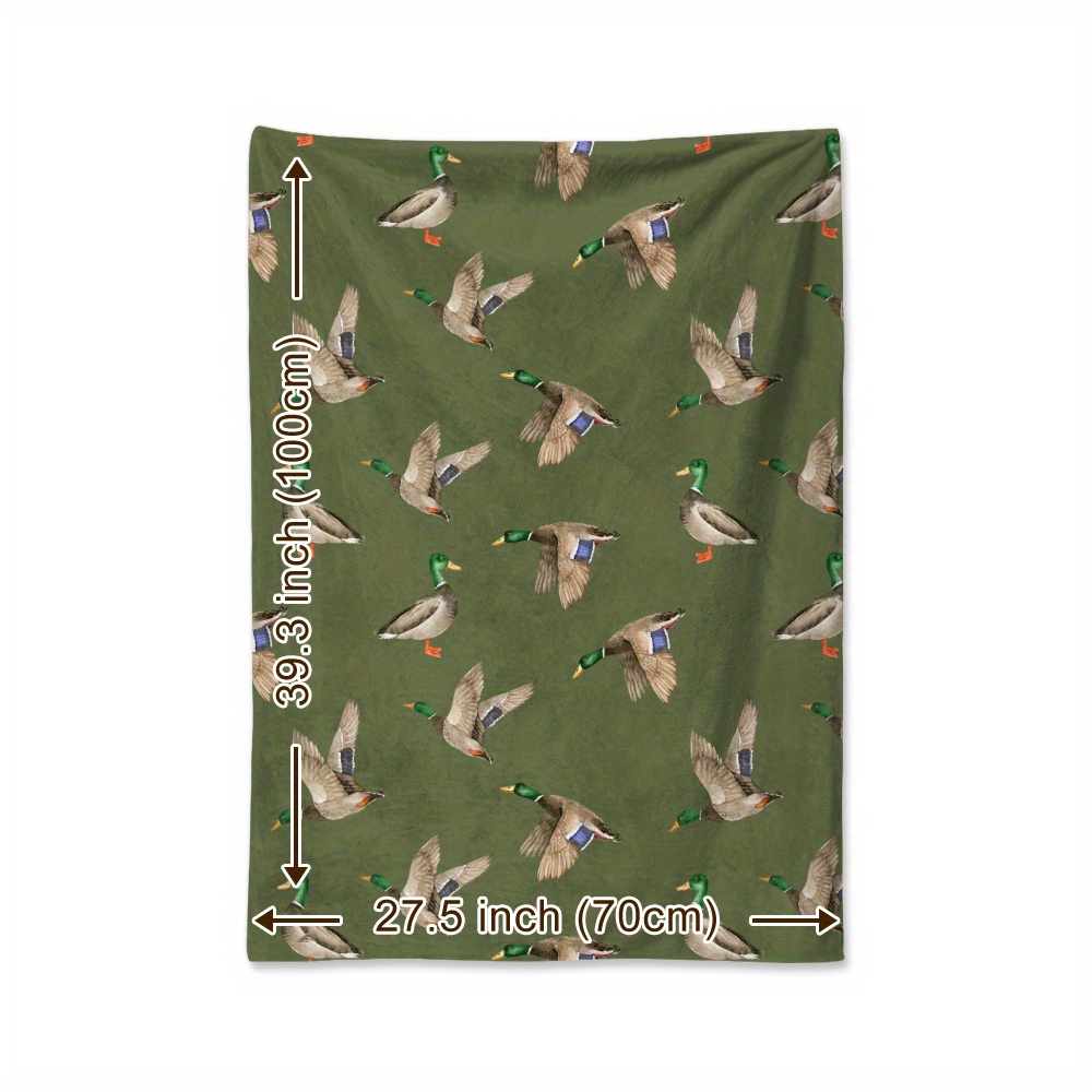 マガモ柄フリースブランケット ハンティングアウトドアプリント - Outdoor Hunting Blanket のレビューと価格