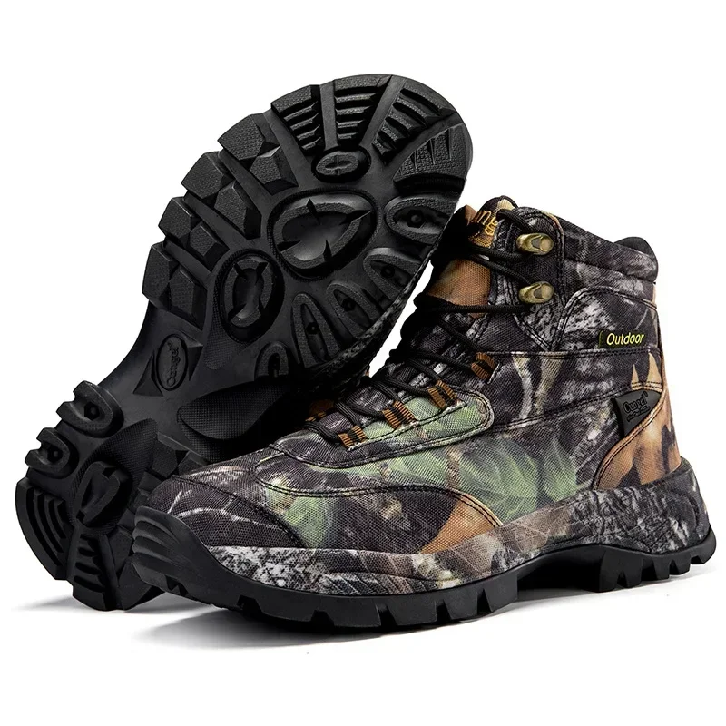 メンズハイトップ迷彩ハンティングブーツ通気性スポーツシューズ - Hunting Outdoor Stores のレビューと価格