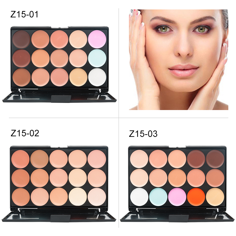 15 色フェイスコンシーラー迷彩クリーム輪郭パレットマキラー - Camo Face Paint のレビューと価格