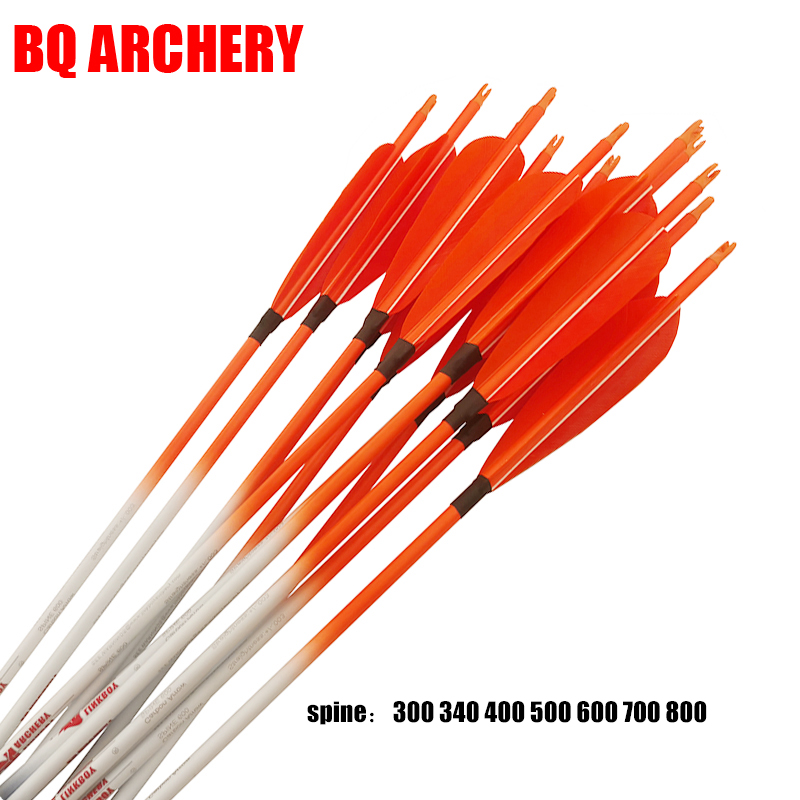 アーチェリー用カーボン矢、七面鳥の羽、プラスチックノック、狩 - Arrow Carbon Shaft のレビューと価格