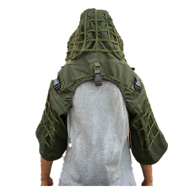 新しい戦術 CS トレーニング狩猟服糸スナイパー迷彩メッシュ - Men'S Outdoor Hunting Jacket のレビューと価格