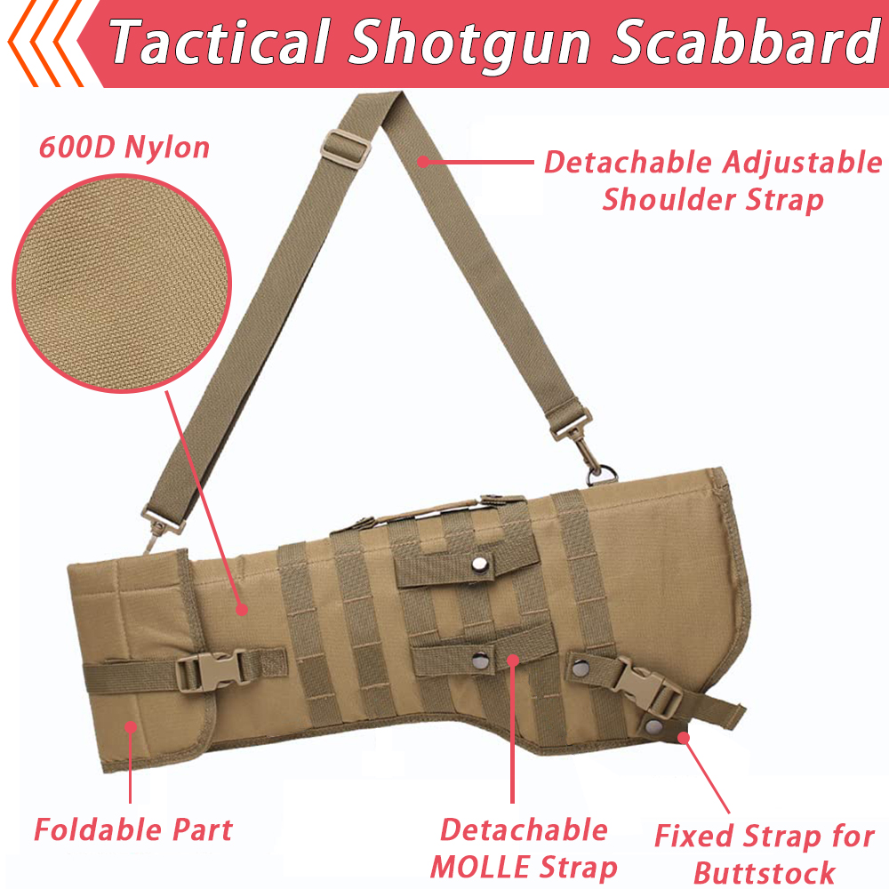 タクティカルライフル鞘パッド入りショットガンホルスター＆オー - Hunting Outdoor Stores のレビューと価格