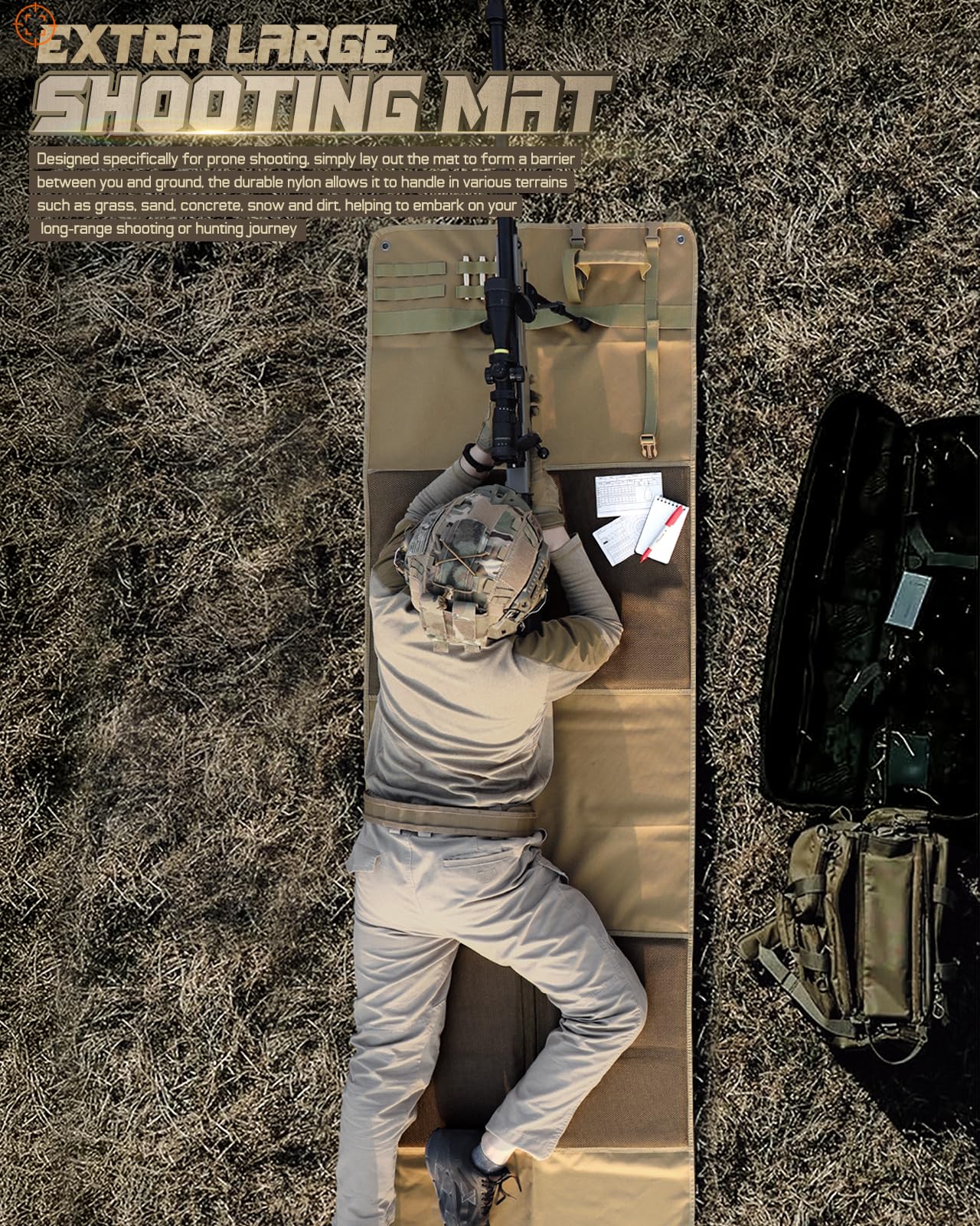 射撃マット うつ伏せ戦術射撃パッド 折りたたみ式シューターブ - Outdoor Hunting Blanket のレビューと価格