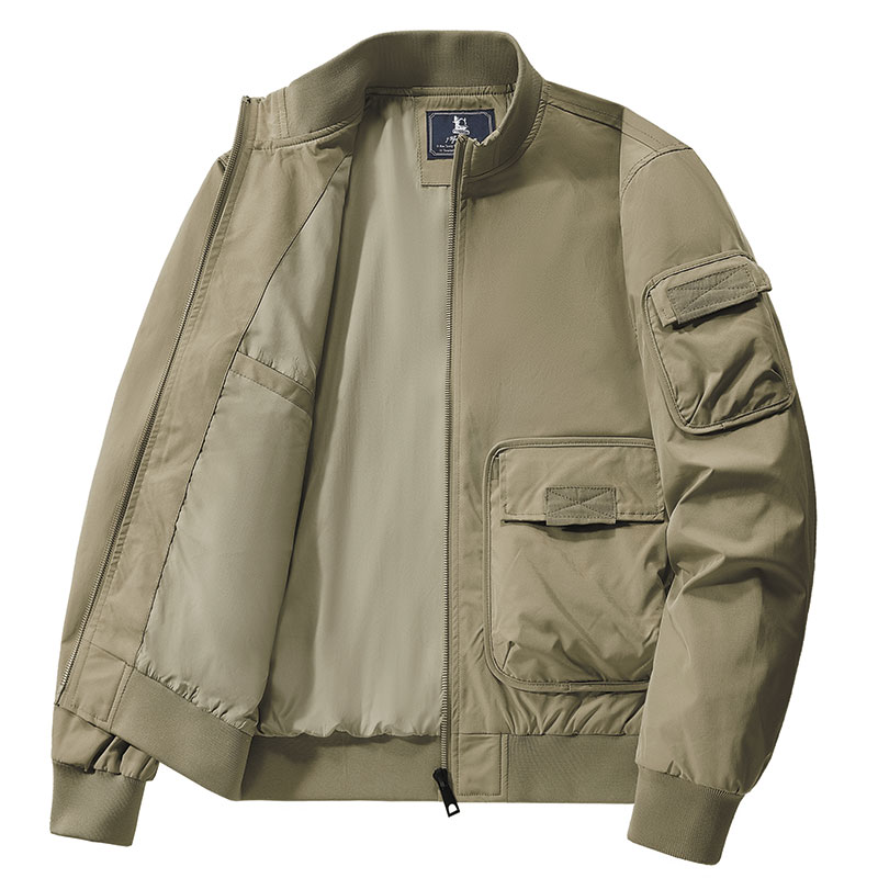 男性ハイキングジャケット快適な秋キャンプジャケット複数のポケ - Outdoor Hunting Coat のレビューと価格