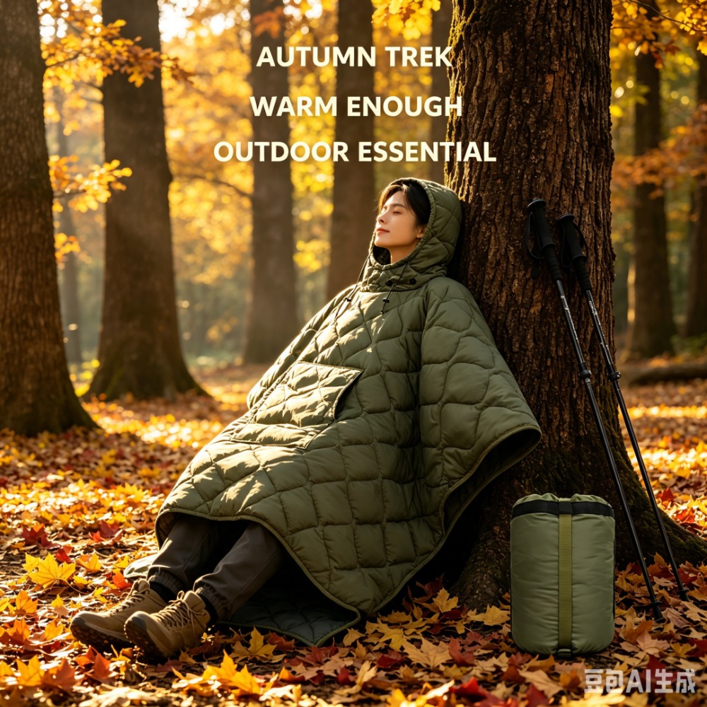 迷彩ブランケット防水断熱ポンチョ冬用暖かいライナー屋外キャン - Outdoor Hunting Blanket のレビューと価格