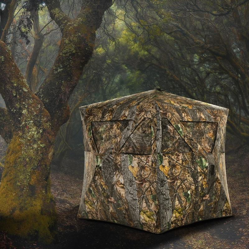 鹿やアンテロープ用の地釘と固定具付きポータブルハンティングブ - Outdoor Hunting Blinds のレビューと価格