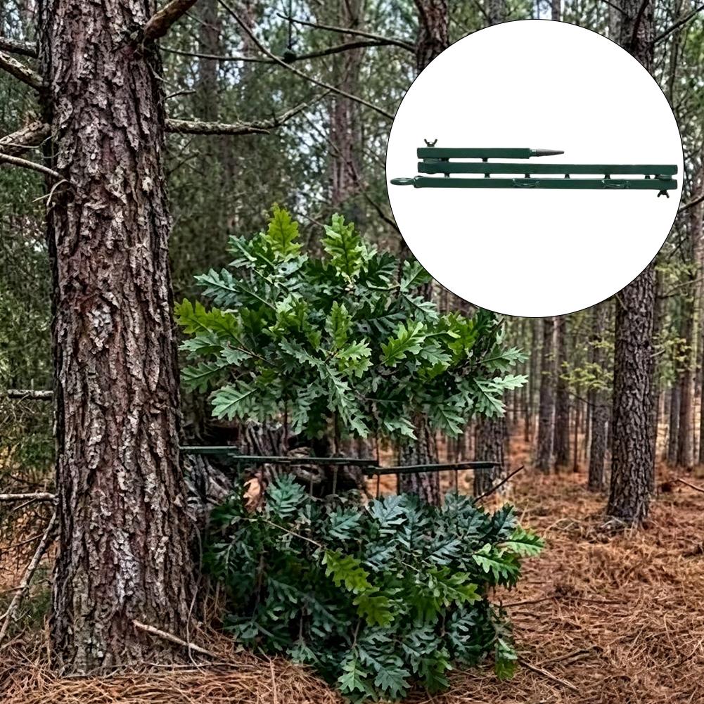 折りたたみ式ハンティングカモフラージュ枝ホルダー、固定スパイ - Outdoor Hunting Blinds のレビューと価格