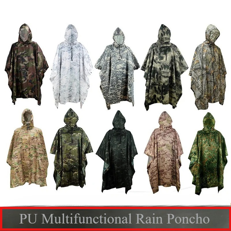 1pc 屋外迷彩マッキントッシュレインコートハイキング登山製 - Outdoor Hunting Coat のレビューと価格