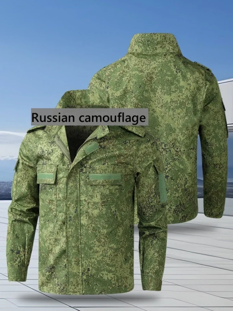 ロシア迷彩戦術服戦闘服男性用フィールドトレーニング服屋外狩猟 - Men'S Outdoor Hunting Jacket のレビューと価格