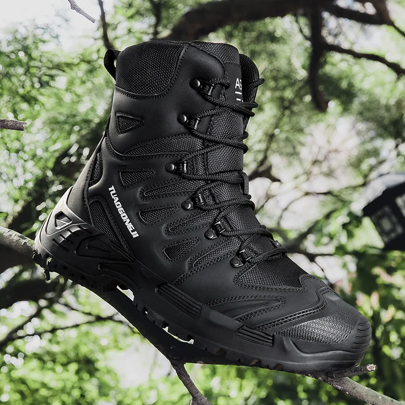 男性の屋外ハイキング戦術ブーツ足首デザートブーツスポーツ登山 - Hunting Outdoor Stores のレビューと価格