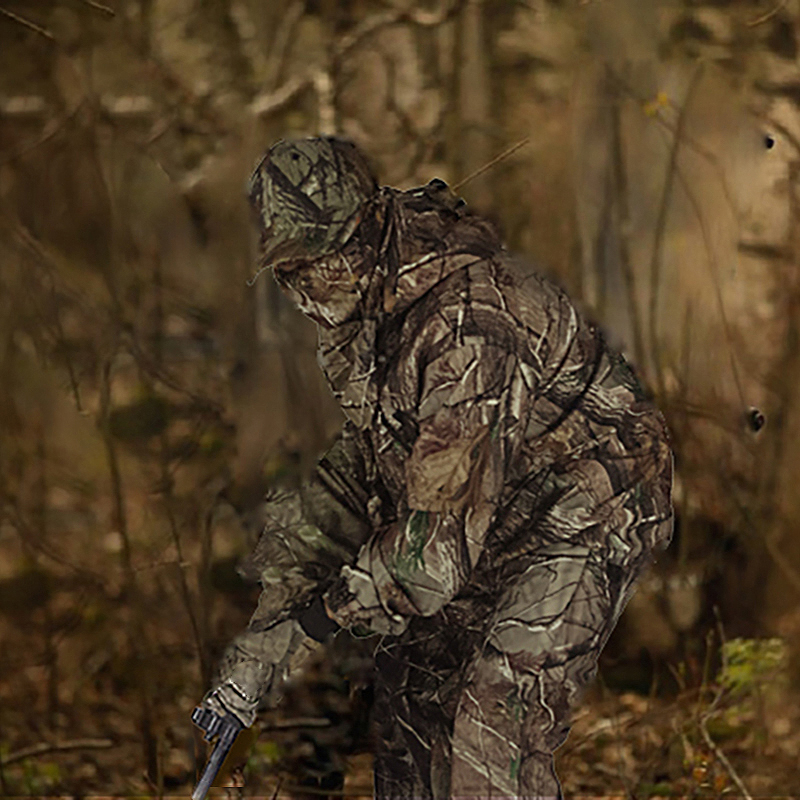メンズバイオニックカモフラージュリーフスナイパースーツ,トレ - Men'S Outdoor Hunting Jacket のレビューと価格