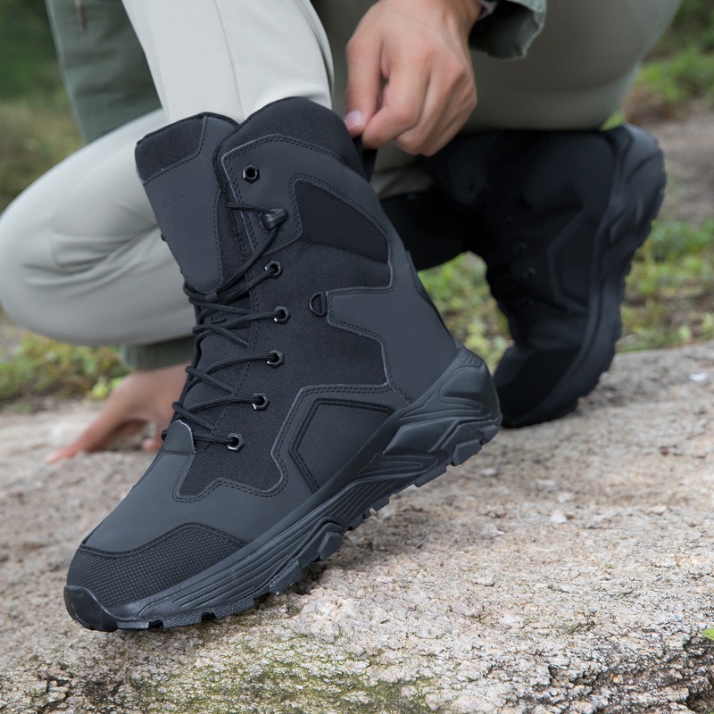 メンズタクティカルブーツ、レースアップ、ワイルドコンバットト - Wildman Hunting & Outdoor Photos のレビューと価格