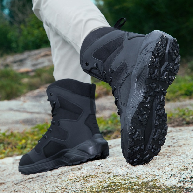 メンズタクティカルブーツ、レースアップ、ワイルドコンバットト - Wildman Hunting & Outdoor Photos のレビューと価格