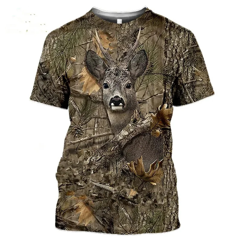 2026 迷彩狩猟動物イノシシ 3d Tシャツ夏カジュアルメ - Wildman Hunting & Outdoor Photos のレビューと価格