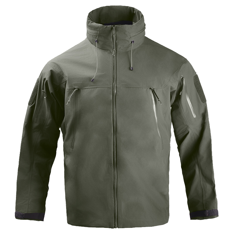メンズアウトドアフード付きハードシェル防風防水ハンティングタ - Outdoor Hunting Coat のレビューと価格