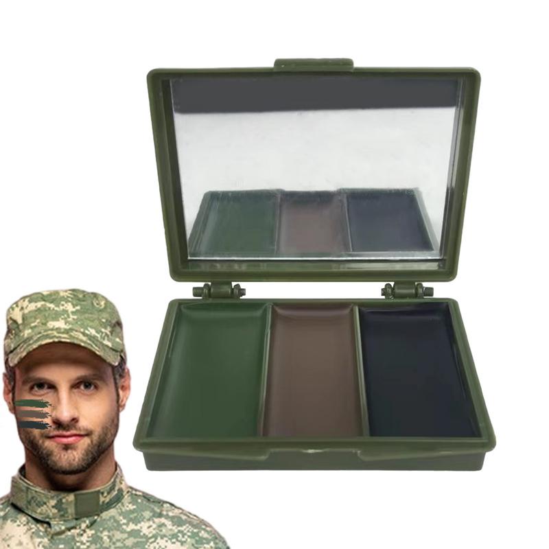 3 色軍ファン CS 撮影フェイスペイント迷彩オイル男性女性 - Camo Face Paint のレビューと価格
